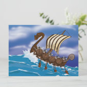 Invitation Bateau Viking (Debout devant)