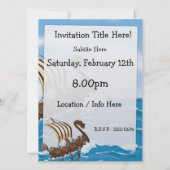 Invitation Bateau Viking (Dos)
