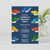 Invitation Bateaux à pédales Couleurs vives Personnalisé Anni (Debout devant)