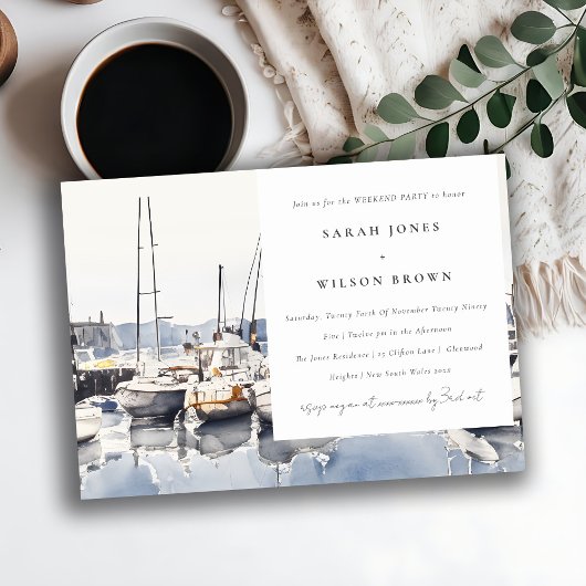 Invitation Bateaux côtiers à la fête de week-end du paysage m