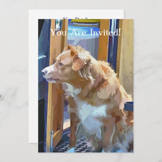 INVITATION BATEAUX DE CANAL (Devant / Derrière)