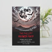 Invitation Bateaux de cimetière à la fête d'Halloween au clai (Debout devant)