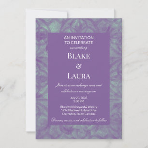 Invitation Batik Été Brouillard Céleste Personnalisé