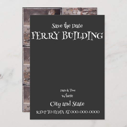 INVITATION BÂTIMENT DU BATEAU (Devant / Derrière)