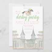 Invitation Bâtiment Jockey du Parti Derby à Aquarelle (Devant)