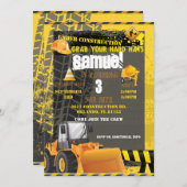 Invitation Bâtiment Porteur d'anniversaire (Devant / Derrière)