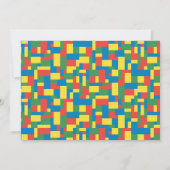 Invitation Bâtiments Blocs Anniversaire Briques 2 ans Invitat (Dos)