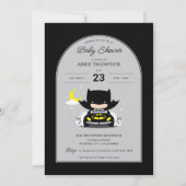 Invitation Batman - Baby shower de la lune et des étoiles (Devant)
