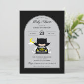 Invitation Batman - Baby shower de la lune et des étoiles (Debout devant)