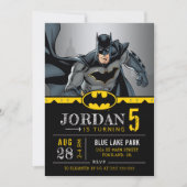 Invitation Batman | Chalkboard Joyeux anniversaire (Devant)