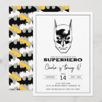 Batman Head Super Hero Boys Anniversaire