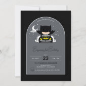 Invitation Batman - Lune et étoiles Anniversaire (Devant)