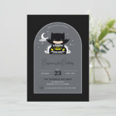 Invitation Batman - Lune et étoiles Anniversaire (Debout devant)