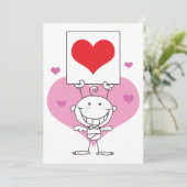 Invitation Bâton Cupid (Debout devant)