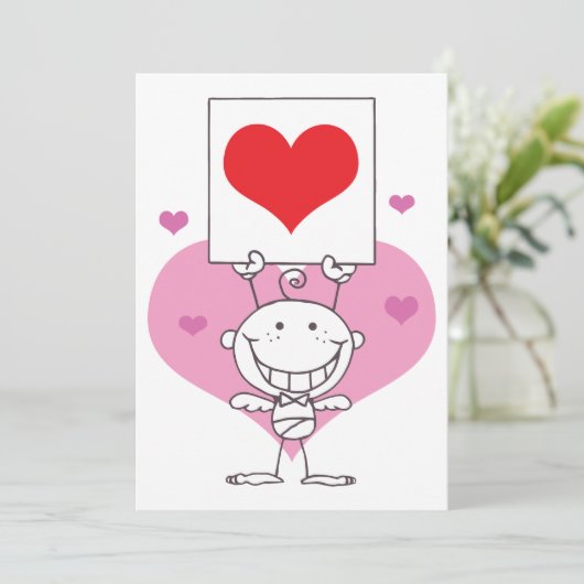 Invitation Bâton Cupid (Debout devant)