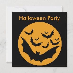 Invitation Bats d'Halloween