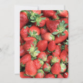 Invitation Batte de fraises rousses juteuses Anniversaire (Dos)