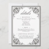 Invitation Batte victorienne jusqu'à la mort Noir & Blanc Deu (Dos)