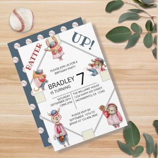 Invitation Batter ! Baseball Sports Boys fête d'anniversaire