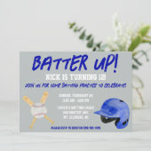 Invitation Batter ! Fête d'anniversaire à thème de baseball (Debout devant)