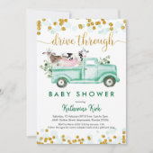 Invitation Batterie de Baby shower (Devant)