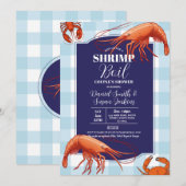 Invitation Batterie de crevettes Parti de l'engagement de fru (Devant / Derrière)