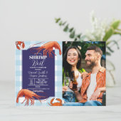 Invitation Batterie de crevettes Partie de l'engagement de fr (Debout devant)