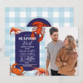 Invitation Batterie d'ébullition de fruits de mer Photo Marin (Devant / Derrière)