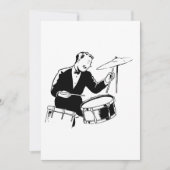 Invitation Batteur rétro (Devant)