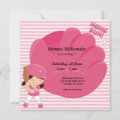 Invitation Batteur Softball (Devant)