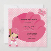 Invitation Batteur Softball (Devant)