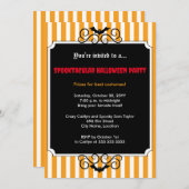 Invitation Batty Halloween (Devant / Derrière)