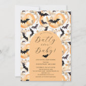 Invitation Batty Over Baby Baby shower (Devant)