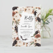 Invitation Batty pour le Baby shower (Debout devant)
