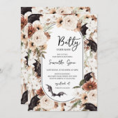 Invitation Batty pour le Baby shower (Devant / Derrière)