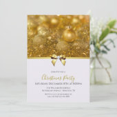 Invitation Baubles & Ange Cheveux, Ruban & Bijoux Bow Noël (Debout devant)