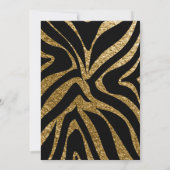 Invitation Baubles de la peau d'animal tropicale 40ème annive (Dos)