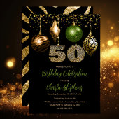 Invitation Baubles de la peau d'animal tropicale 50ème annive