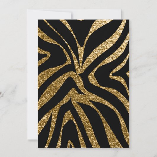 Invitation Baubles de peau d'animal tropical 60e fête d'anniv (Dos)