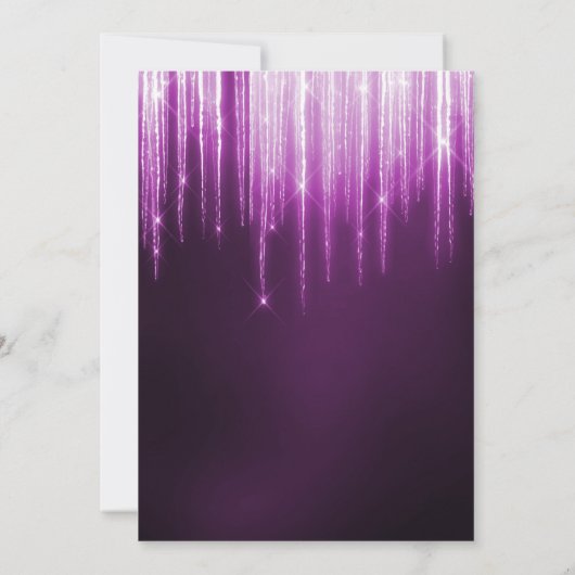 Invitation Baubles en verre d'hiver et flocons de neige Quinc (Dos)