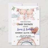 Invitation Baudrier à baudrier à baudrier mignon baby shower (Devant)