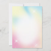 Invitation Baudrier à baudrier à baudrier mignon baby shower (Dos)