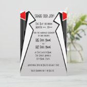 Invitation Bauhaus Tuxedo (Cérémonie Mariage) (Debout devant)