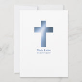 Invitation Bautizo Baptême Espagnol Faux GOLD (Dos)