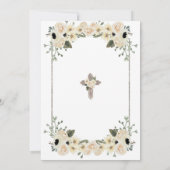 Invitation Bautizo Boy Charro en argent blanc mexi (Dos)