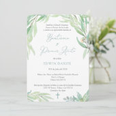 Invitation Bautizo espagnol Baptême garçon et premier anniver (Debout devant)