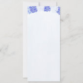 Invitation Bautizo Español | Baptême espagnol Blue Hydrangeas (Dos)