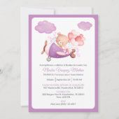 Invitation Bautizo Invitacion Cheerful Teddy Baptême Garçon (Devant)