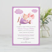 Invitation Bautizo Invitacion Cheerful Teddy Baptême Garçon (Debout devant)