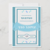 Invitation Bautizo Invitacion niño (Devant)